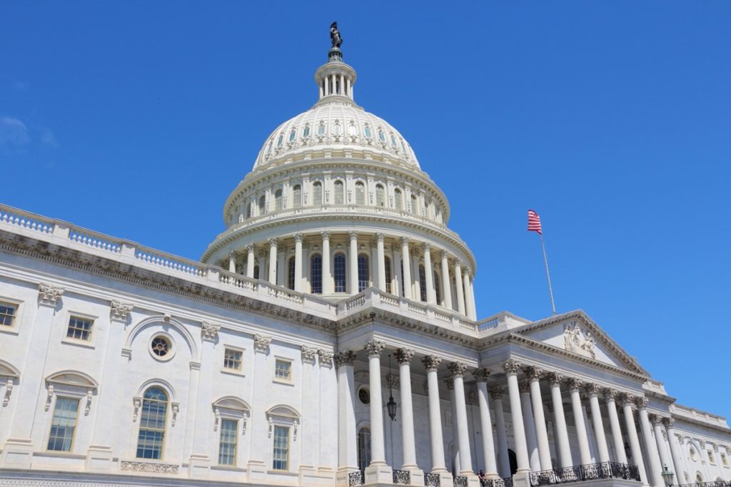 Capitol Hill; union news federal developments concept
